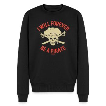 Pirat Seefahrer Abenteuer Schatzsuche - Männer Premium Bio Pullover - Schwarz - Vorne - Nico (187cm)