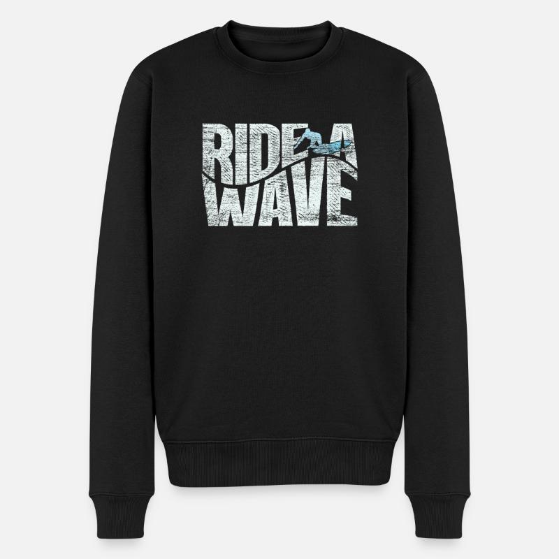 Surfeur - Pull Premium bio Homme - noir