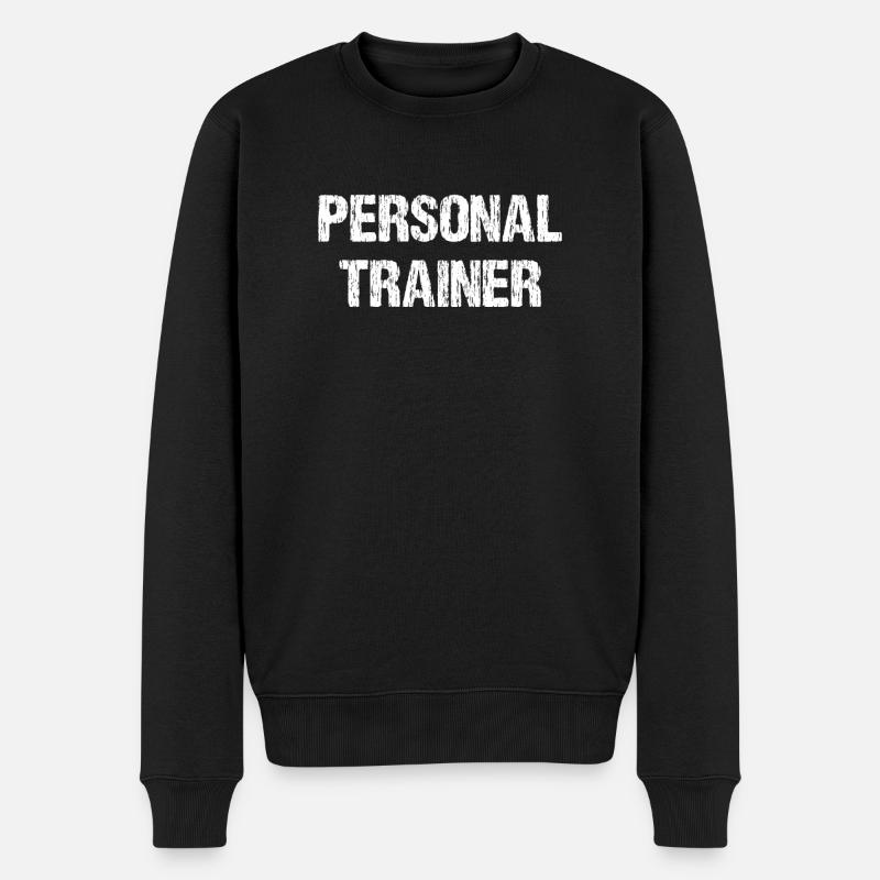 personal trainer - Männer Premium Bio Pullover - Schwarz