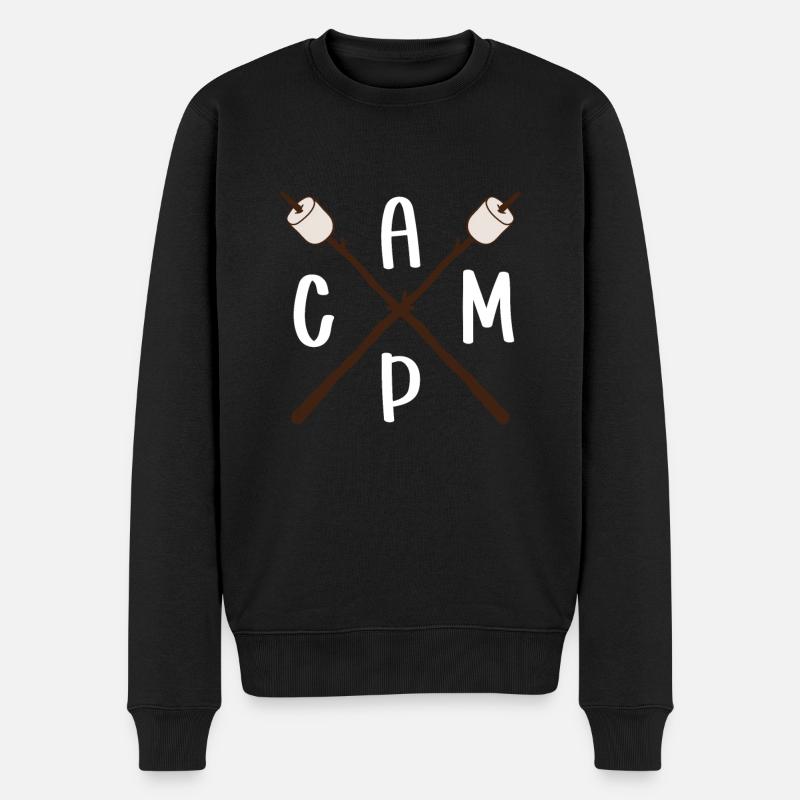 Camping Nahrung - Männer Premium Bio Pullover - Schwarz