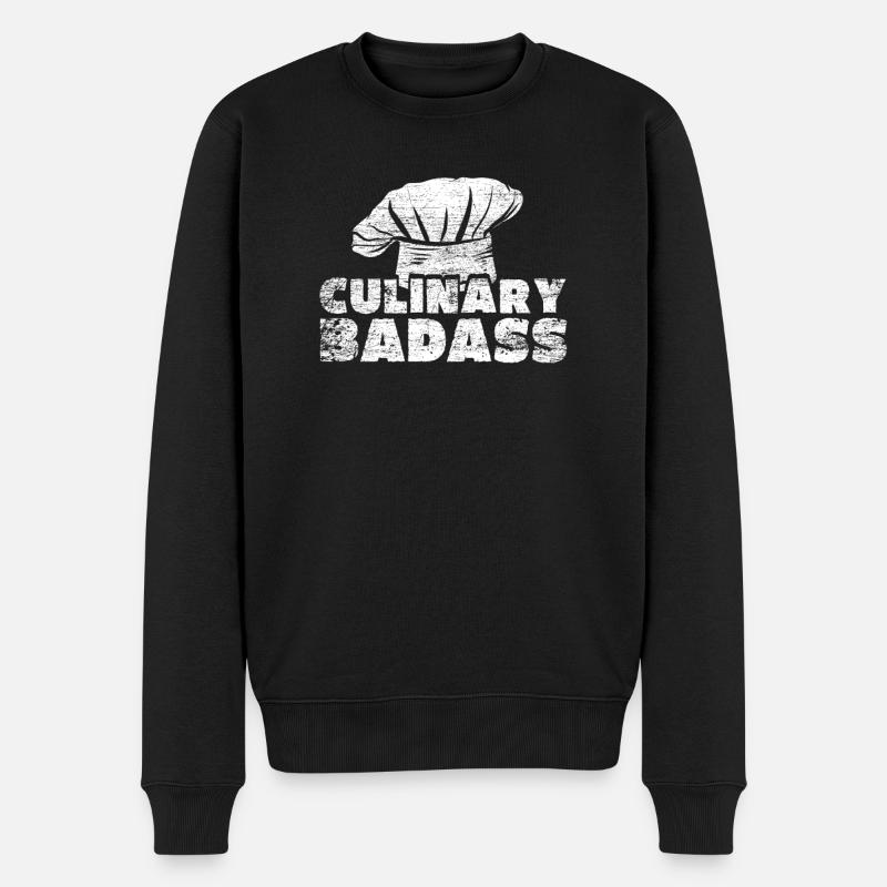 Kochen Koch - Männer Premium Bio Pullover - Schwarz