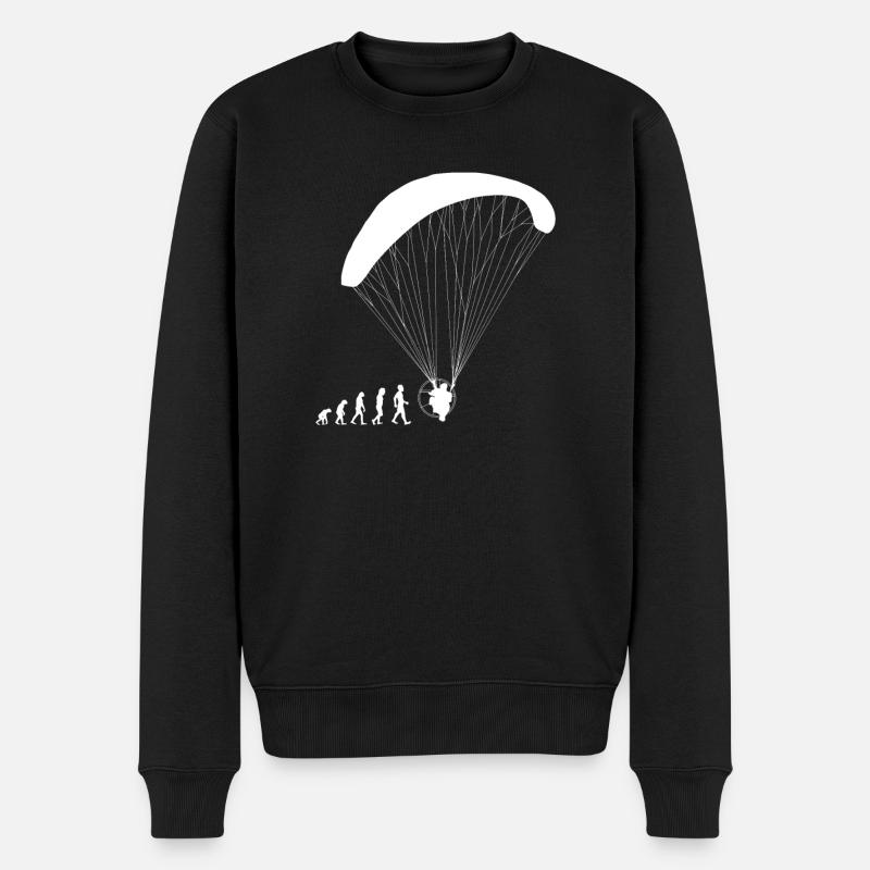 Chemise cadeau Evolution paramoteur - Pull Premium bio Homme - noir