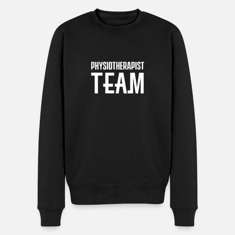 Physiotherapie - Männer Premium Bio Pullover - Schwarz