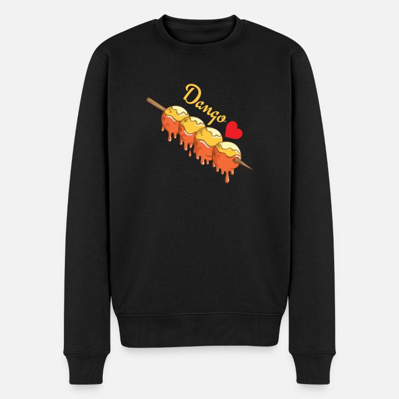 Boulettes de riz Dango mochiko - Pull Premium bio Homme - noir