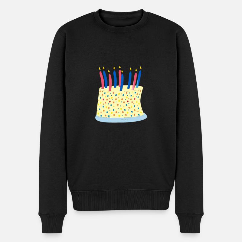 Torte - Männer Premium Bio Pullover - Schwarz