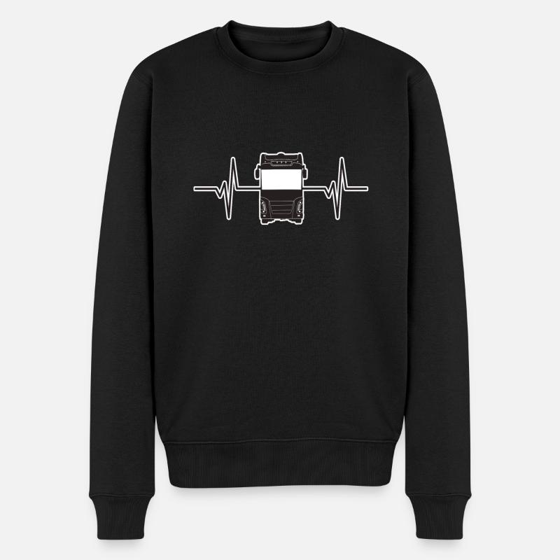 Chauffeur de camion - Pull Premium bio Homme - noir