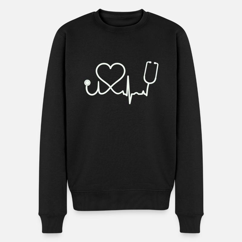 Infirmière - Pull Premium bio Homme - noir