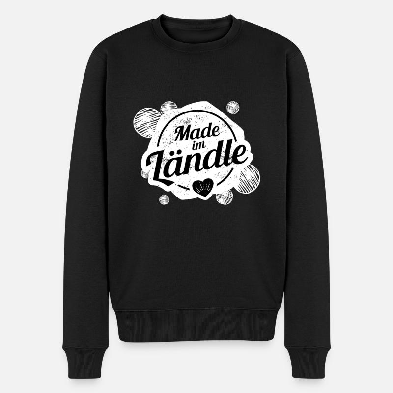 Schwabe Schwäbisch Ländle - Männer Premium Bio Pullover - Schwarz