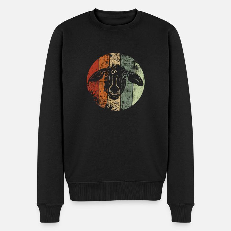 Schaf - Männer Premium Bio Pullover - Schwarz