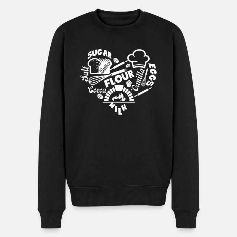 Baker Baker Heart - Pull Premium bio Homme - noir