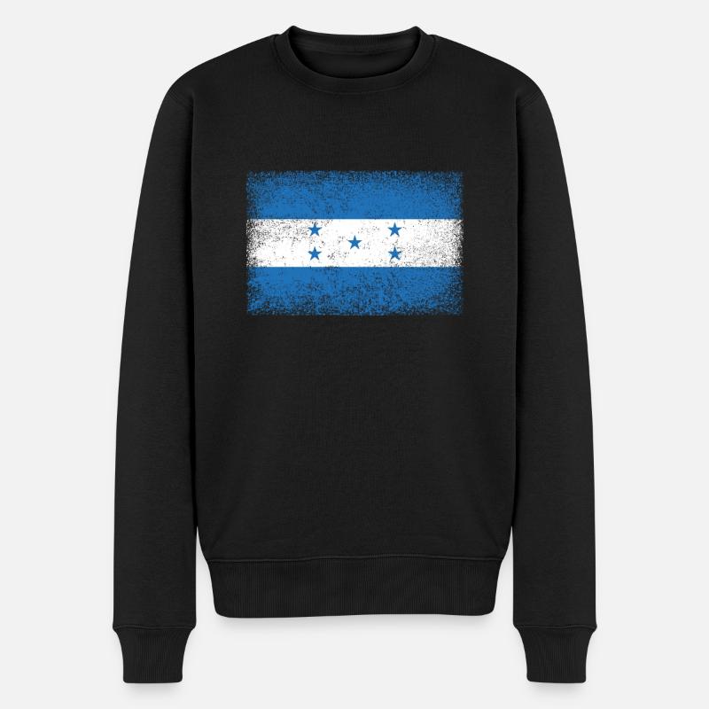Drapeau honduras drapeau Armoiries - Pull Premium bio Homme - noir