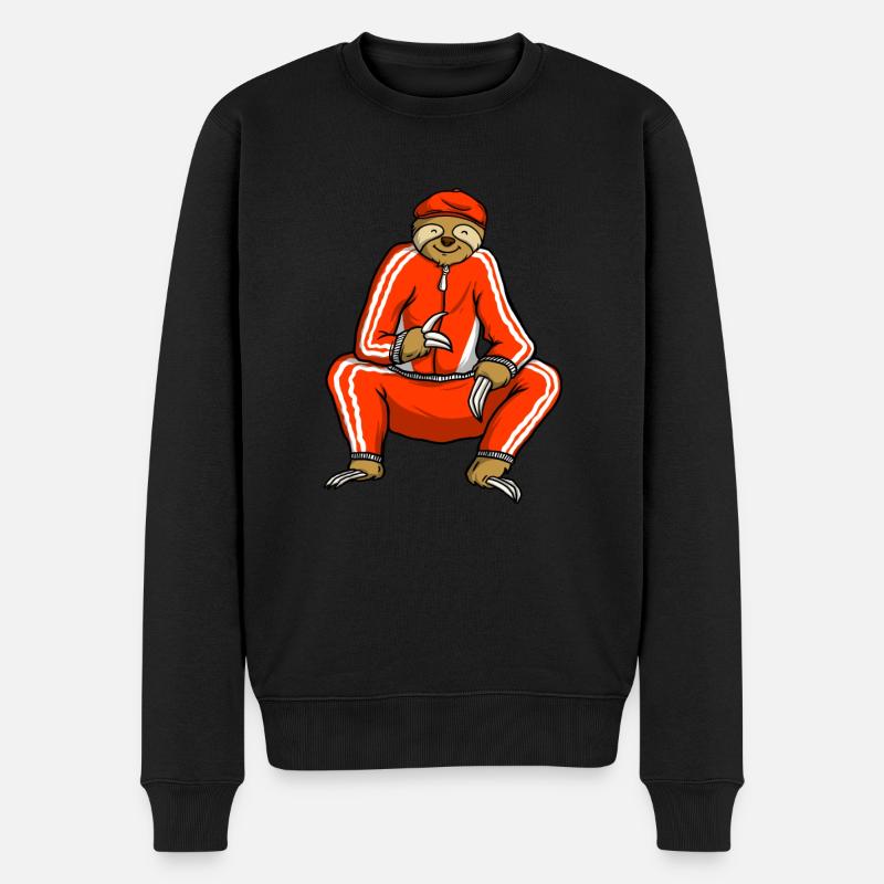 Russes Gopnik Slav russe squat - Pull Premium bio Homme - noir