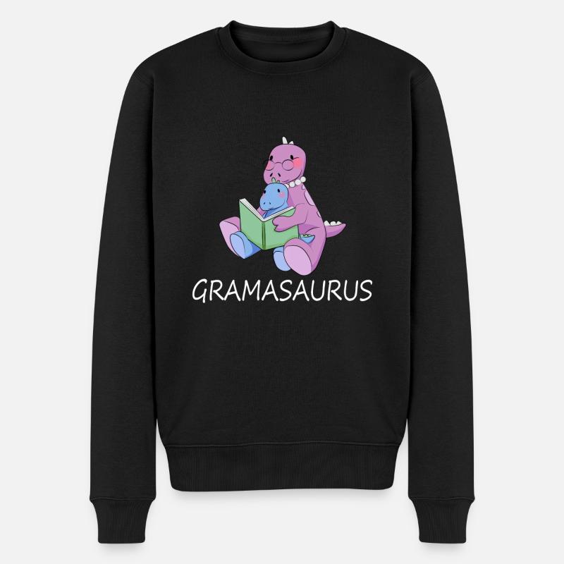 Gramasaurus grand-mère Tyrannosaurus TRex - Pull Premium bio Homme - noir