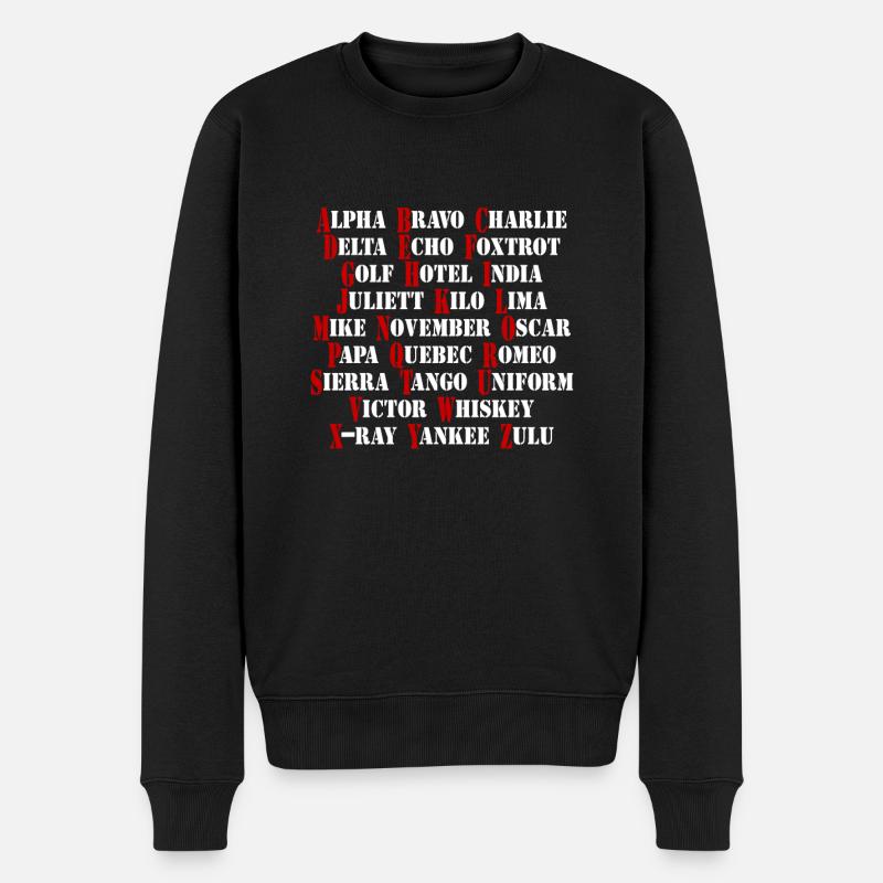 NATO Aviation Aviation Alphabet - Pull Premium bio Homme - noir