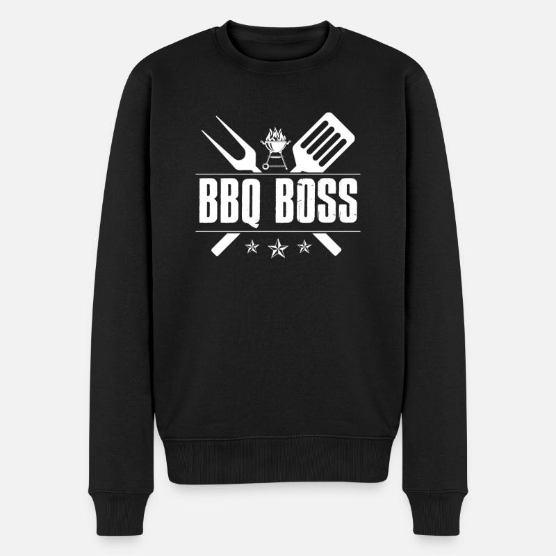 BBQ BBQ Boss - Pull Premium bio Homme - noir