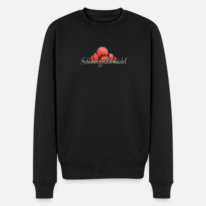 Schwarzwald Bollenhut für Schwarzwaldmädel - Männer Premium Bio Pullover - Schwarz