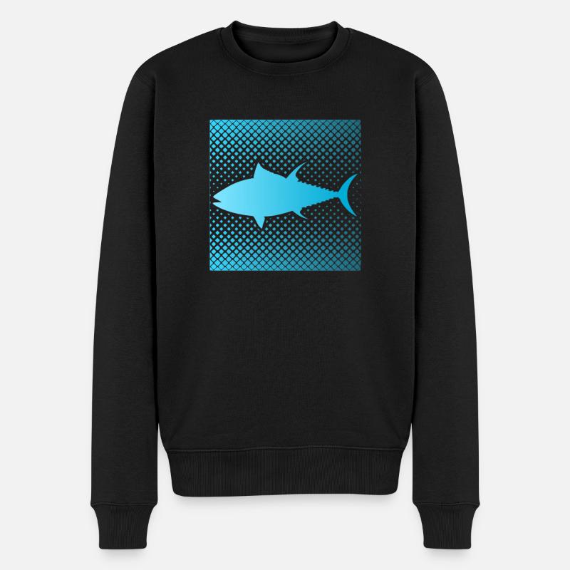 Pêche au thon drôle - Pull Premium bio Homme - noir