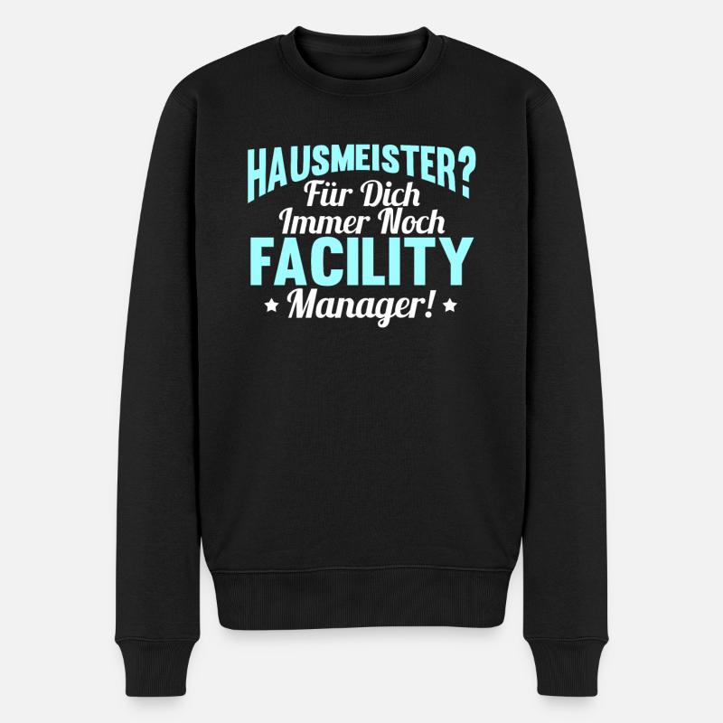 Lustig Hausmeister Facility Manager Job Geschenk - Männer Premium Bio Pullover - Schwarz