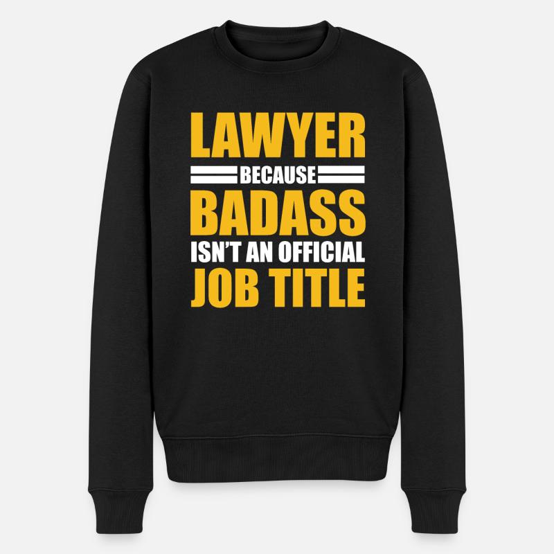 Rechtsanwalt, Anwalt Badass - Männer Premium Bio Pullover - Schwarz