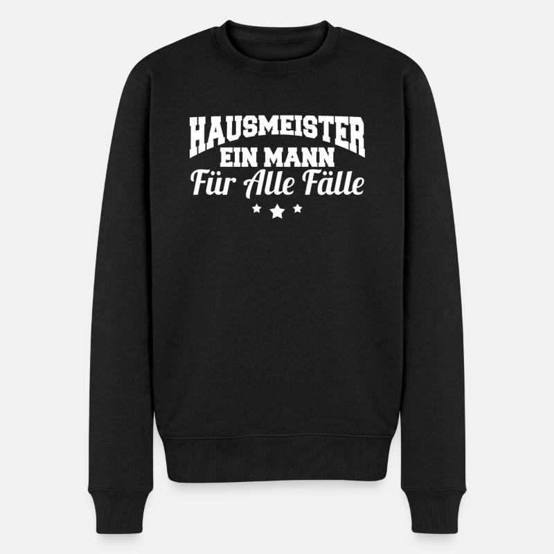 Lustig Hausmeister Facility Manager Job Geschenk - Männer Premium Bio Pullover - Schwarz