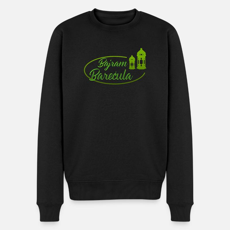 Bajram Barecula Bosanski Bajram - Männer Premium Bio Pullover - Schwarz