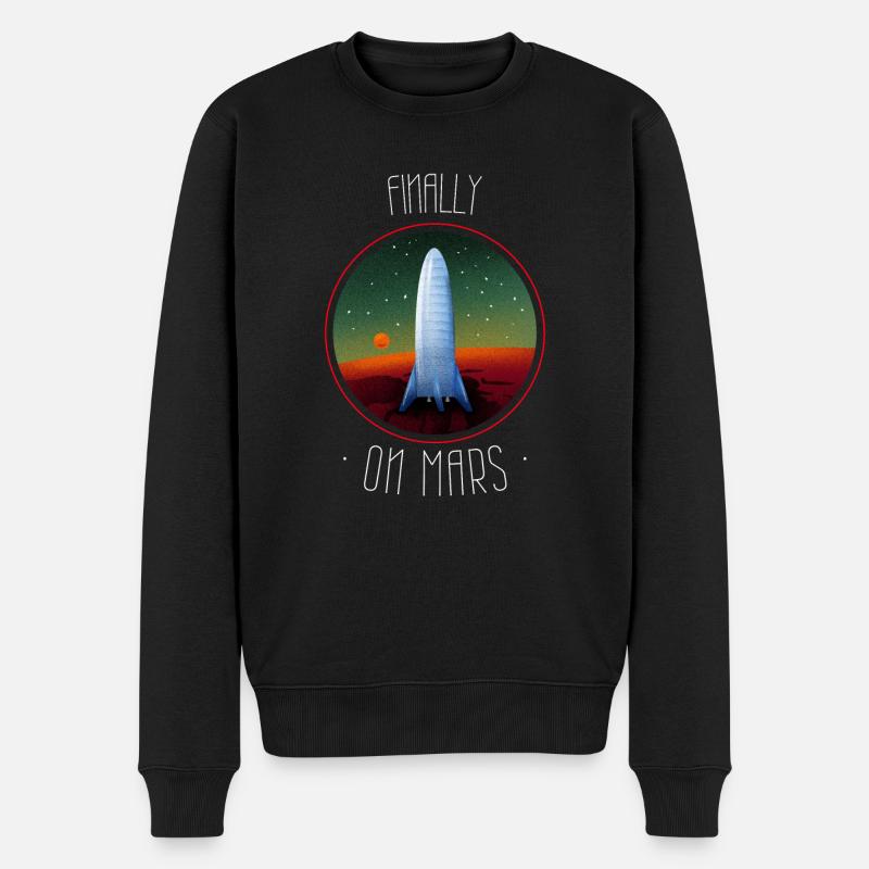 ENFIN SUR MARS - Pull Premium bio Homme - noir