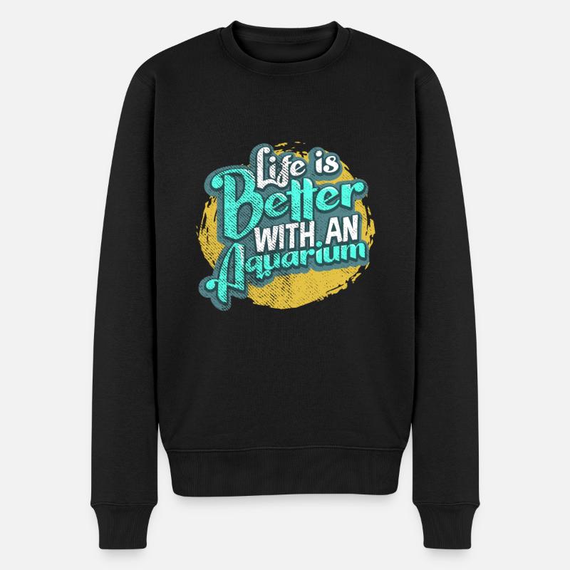 Aquarium - Pull Premium bio Homme - noir