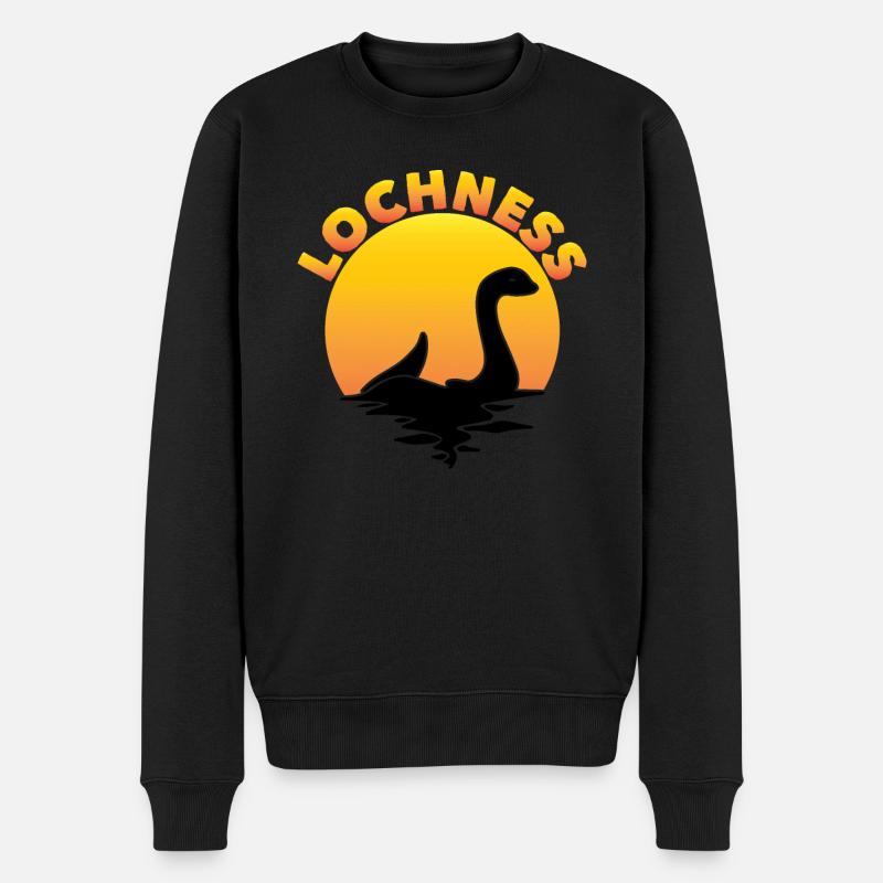Lochness Nessie Ecosse - Pull Premium bio Homme - noir
