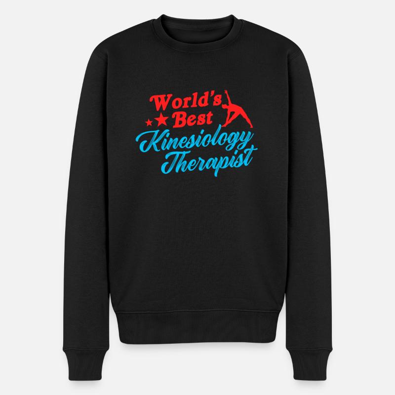Kinesiologe Physiologe Sportwissenschaft Welt - Männer Premium Bio Pullover - Schwarz