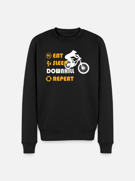 Downhill Graphic Tshirt - Men's Premium Organic Jumper - black