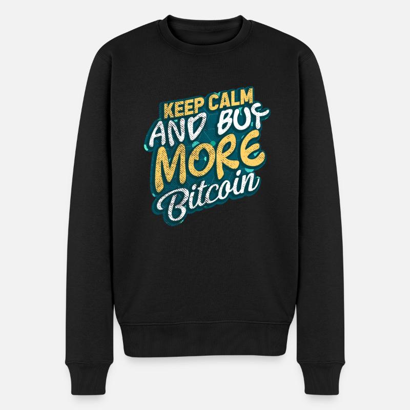 Bitcoin - Pull Premium bio Homme - noir