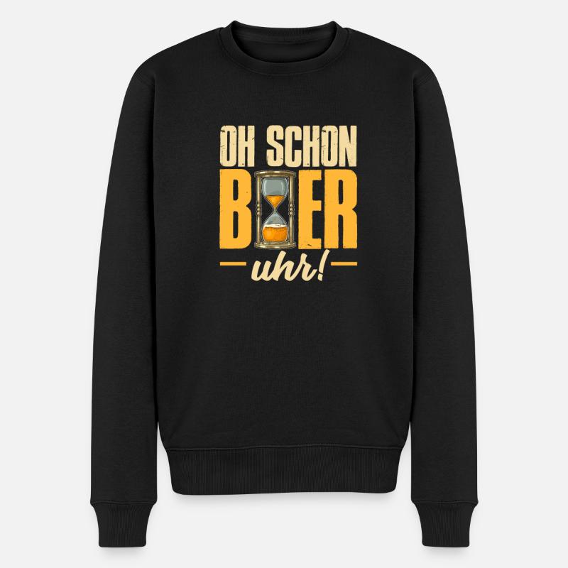 Oh déjà Beer Clock - Pull Premium bio Homme - noir