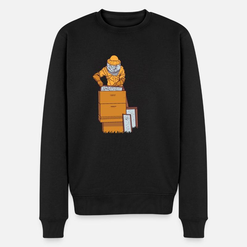 Apiculteur Abeille Miel - Pull Premium bio Homme - noir