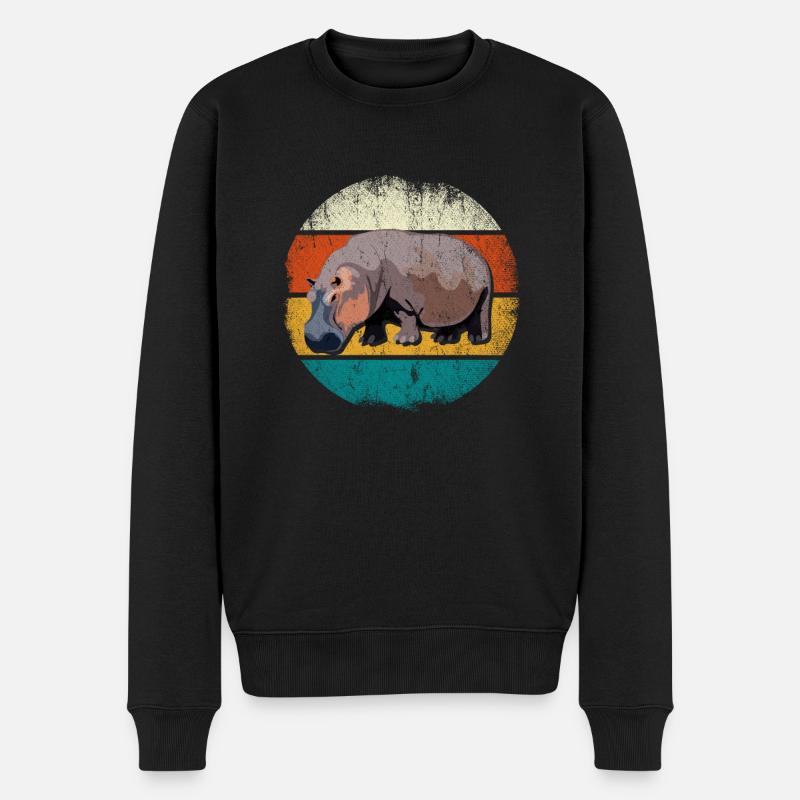 Hippopotame - Pull Premium bio Homme - noir
