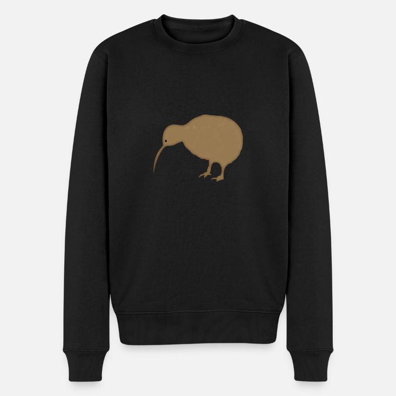 Oiseau kiwi Nouvelle-Zélande drôle - Pull Premium bio Homme - noir