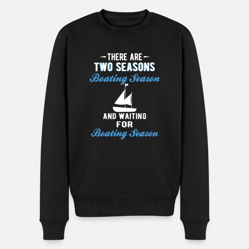 BATEAU: Saison nautique - Pull Premium bio Homme - noir