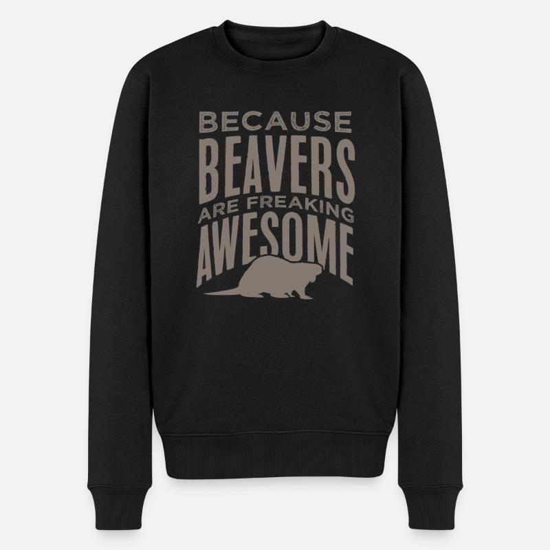 Biber - Männer Premium Bio Pullover - Schwarz