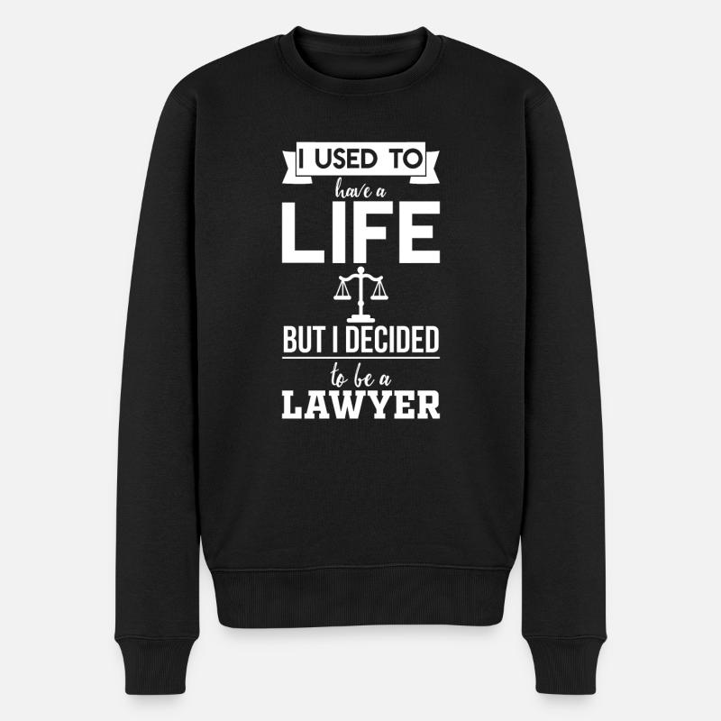 Rechtsanwalt Rechtsanwalt - Männer Premium Bio Pullover - Schwarz