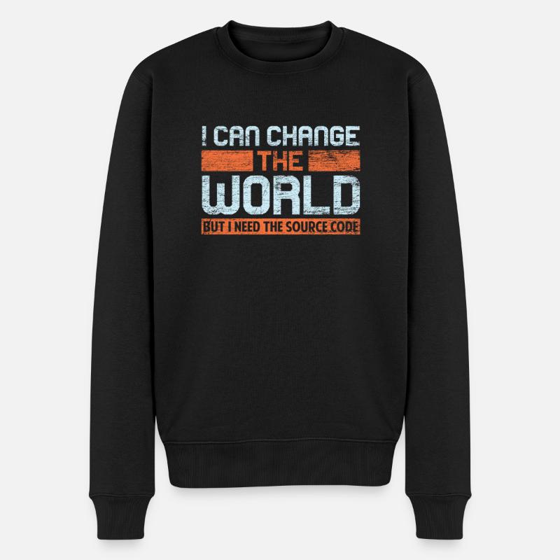 Programming Nerd Computer Science - Men's Premium Organic Jumper - black