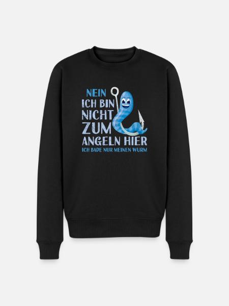 Angler - Männer Premium Bio Pullover - Schwarz