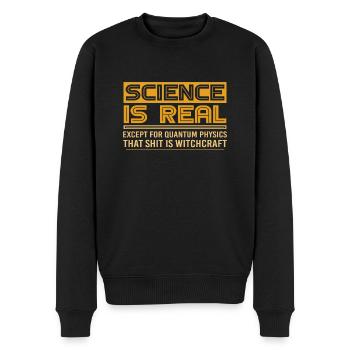 Physics quantum physics - Men's Premium Organic Jumper - black - Front - Nico (187cm)
