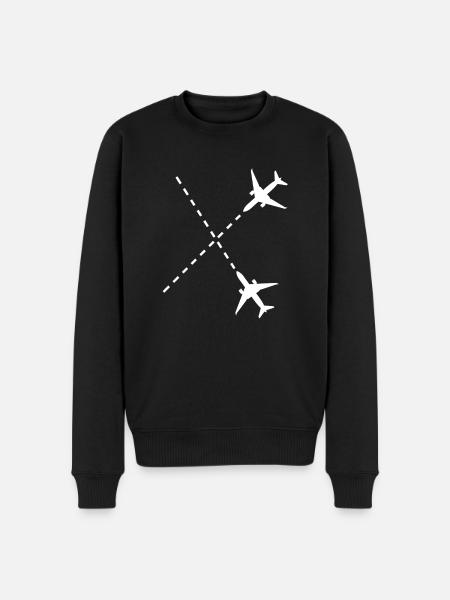 Airplanes Aircraft Drone Pilot Gift - Men's Premium Organic Jumper - black