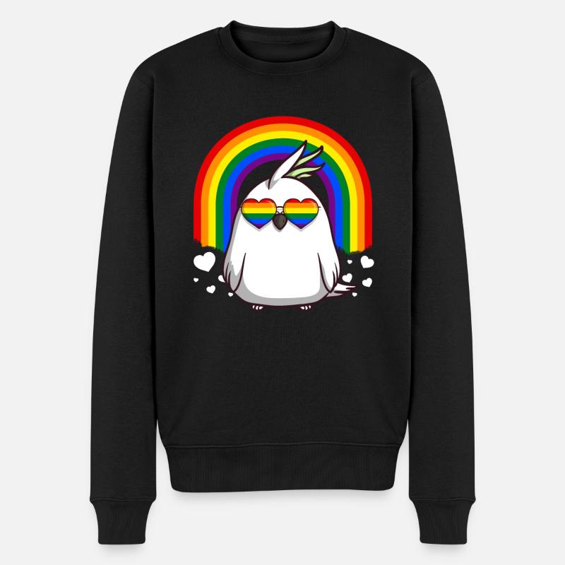 Gay Pride Cockatoo LGBT Rainbow - Pull Premium bio Homme - noir