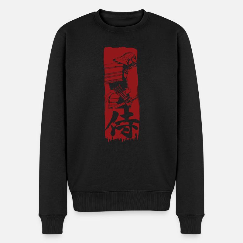 Samouraï Japon - Pull Premium bio Homme - noir