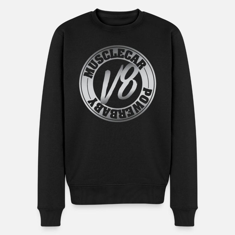 V8 Motor Musclecar Ami - Pull Premium bio Homme - noir