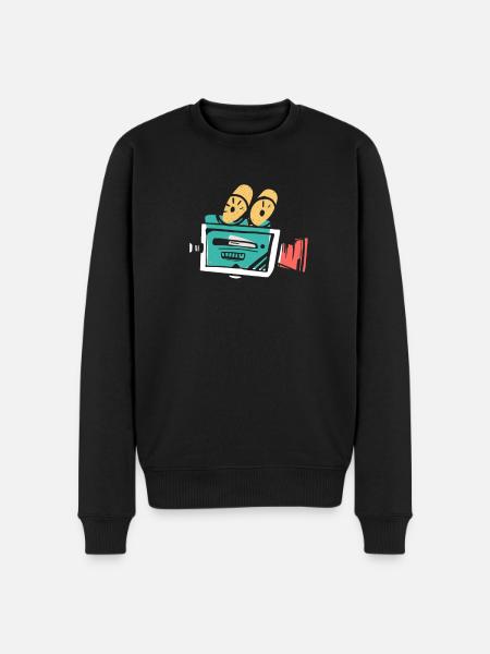 bioscoop - Mannen Premium Bio sweater - zwart