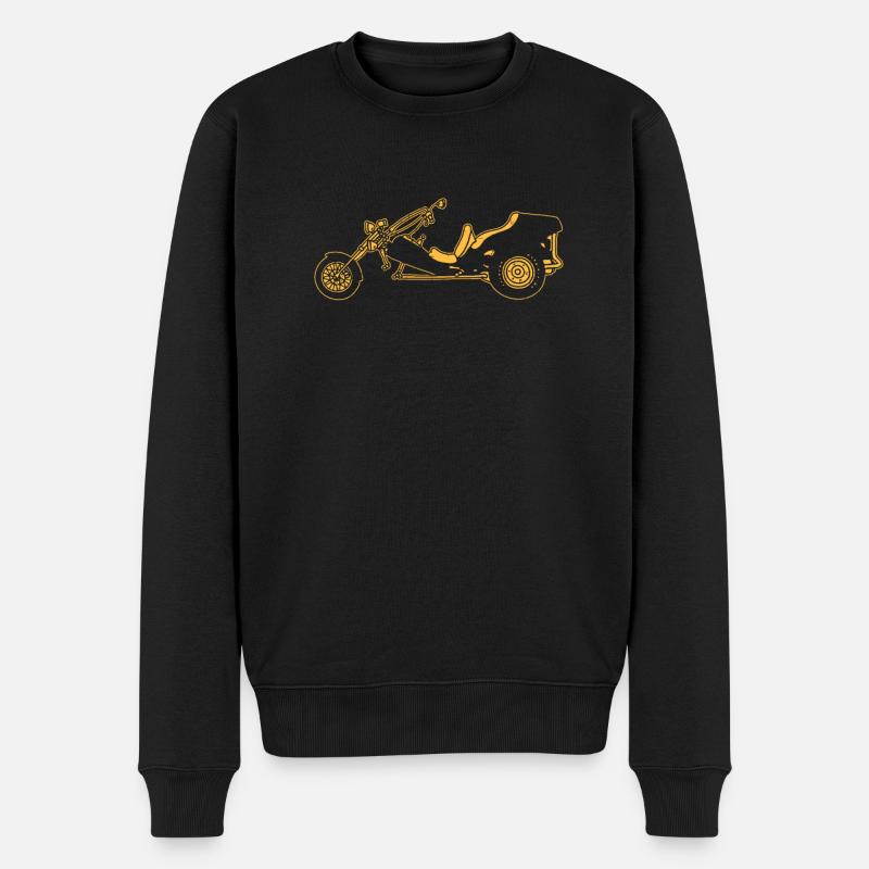 Trike - Männer Premium Bio Pullover - Schwarz