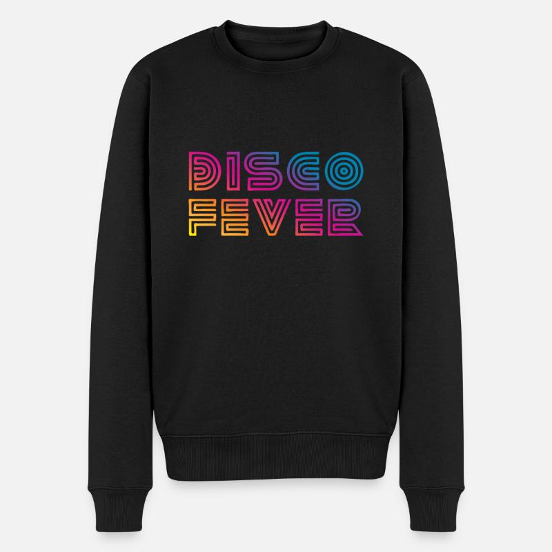 Disco Fever Retro - Pull Premium bio Homme - noir