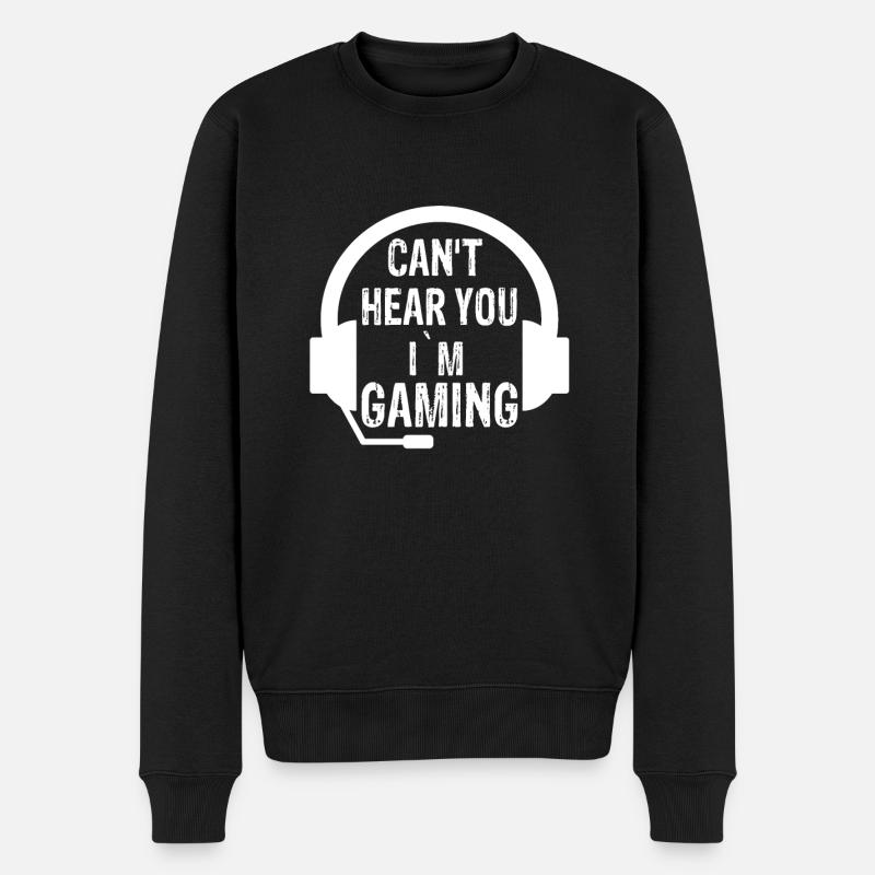 Gamer Geschenk - Männer Premium Bio Pullover - Schwarz