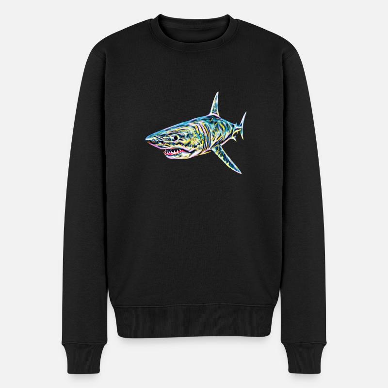 Requin - Pull Premium bio Homme - noir